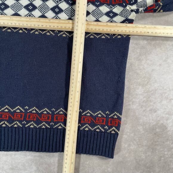 70’s 80’s Ferranti California Multi Patterned Knit Sweater - Picture 3 of 6